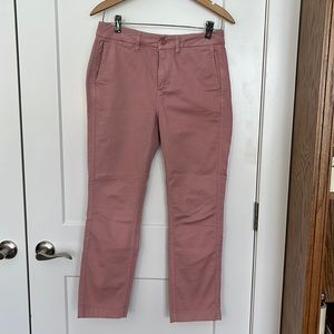 J Crew Slim Broken-in Boyfriend Chino Pants in Pink Size 25